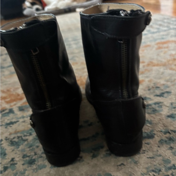 Frye Black Leather Ankle Booties - Picture 3 of 4